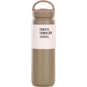 Термос Merlion Travel Tumbler 350 мл, подвійна кришка з ручкою, сірий (SUS304-350Gr)
