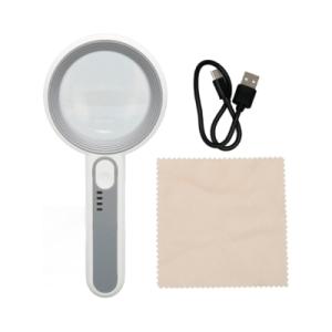 Лупа Voltronic з підсвічуванням YT6516C, діаметр 65мм, Х6, 16Led (YT6516C)