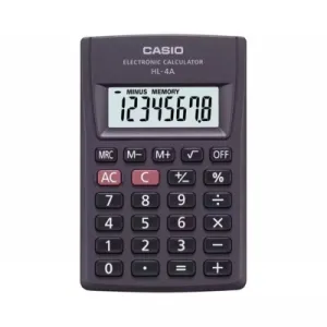 Калькулятор Casio HL-4A-W-EP, черный (CALC-CAS-HL-4A-W-EP)