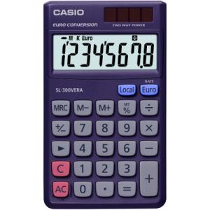 Калькулятор Casio SL-300VERA-WA-EP, темно-синий (CALC-CAS-SL-300VERA)