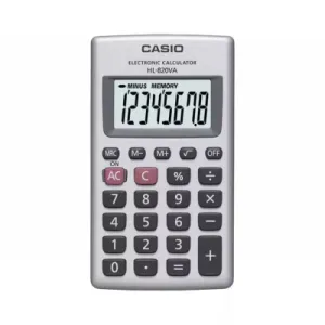 Калькулятор Casio HL-820VA-W-EP, серебряный (CALC-CAS-HL-820VA-W)