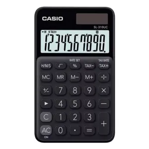 Калькулятор Casio SL-310UC-BK-W-EC, чорний (CALC-CAS-SL-310UC-BK)