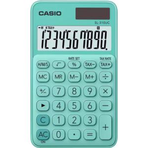 Калькулятор Casio SL-310UC-GN-W-EC, зеленый (CALC-CAS-SL-310UC-GN)