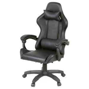 Кресло игровое Аклас Озорник ANF подростковый Черный (PU-черный) (00160337)