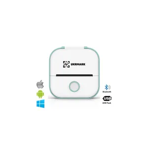 Принтер чеків UKRMARK P02GN Bluetooth, біло-зелений (900912)