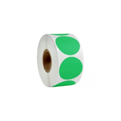 Этикетка UKRMARK термо ECO 38x38/0.1тыс, круг, зеленый (900390)