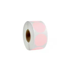 Этикетка UKRMARK термо ECO 38x38/0.1тыс, круг, розовый (900387)