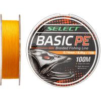 Шнур Select Basic PE 100m Помаранч 0.12mm 12lb/5.6kg (1870.27.54)