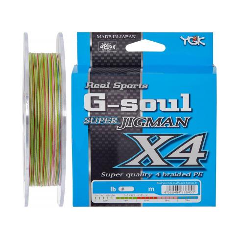 Шнур YGK Super Jig Man X4 200m Multi Color 0.6/0.128mm 12lb (5545.00.52)