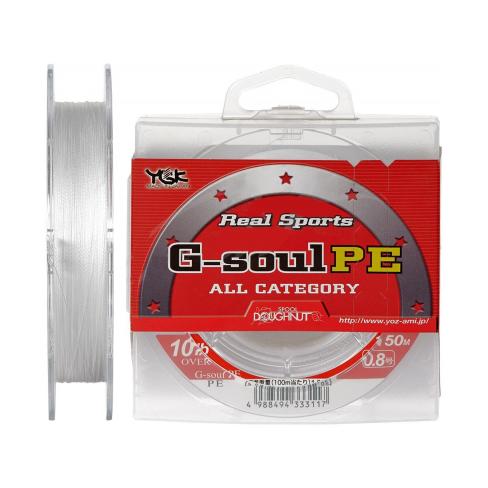 Шнур YGK Real Sports G-Soul PE 150m White 0.4/0.104mm 6lb (5545.02.07)