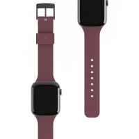 Ремінець до смарт-годинника UAG [U] для Apple Watch 44/42 [U] Dot Silicone, Aubergine (19249K314747)