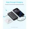 Батарея універсальна Anker 20000mAh 22.5W Built-In USB-C Cable White (A110EH21)