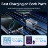 Зарядний пристрій Vention 2xUSB-C PD45W GaN transparent gray (FCFH0-EU)