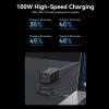 Зарядний пристрій Vention 4xUSB 100W (2xUSB-C+2xUSB-A) PD3.0/QC 3.0/GaN Black (FBSBG-EU)