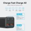 Зарядний пристрій Vention 4xUSB 100W (2xUSB-C+2xUSB-A) PD3.0/QC 3.0/GaN Black (FBSBG-EU)