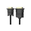 Кабель мультимедійний DVI M to VGA M 1.5m 24+1pin black Vention (EABBG)