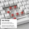 Клавіатура Ajazz AK820 Red Switch USB-C UA White (AK820-R-W)