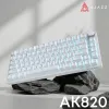 Клавіатура Ajazz AK820 Red Switch USB-C UA White (AK820-R-W)