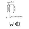 Автолампа Philips 10W (12854 CP) - изображение 3