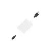Дата кабель USB 2.0 AM to Lightning 1.0m 2A silicone X21 black+white HOCO (6957531071365)