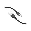 Дата кабель USB 2.0 AM to USB-C 1.0m silicone X109 Energy black HOCO (6942007636247)