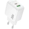 Зарядное устройство BOROFONE BAS45A 1xUSB-C PD30W + 1xUSB QC3.0 white (6941991113871)