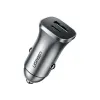 Зарядний пристрій Ugreen CD130 20W USB + Type-C PD Car Charger (Gray) (30780)