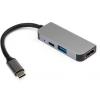 Концентратор Vinga Type-C to 4K HDMI+USB3.0+PD aluminium (VCPHTC3AL) - изображение 2