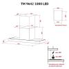 Витяжка кухонна Perfelli TM 9642 I/BL 1000 LED - изображение 12