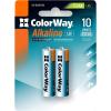 Батарейка ColorWay AA LR6 Alkaline Power (лужні) * 2 blister (CW-BALR06-2BL) - изображение 1