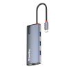 Порт-реплікатор ColorWay Docking Station USB-C 6-в-1 Type C PD 100W/USB3.0х3/HDMI 4К/RJ45 (CW-HUB02) - изображение 3