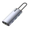 Порт-реплікатор ColorWay Docking Station USB-C 6-в-1 Type C PD 100W/USB3.0х3/HDMI 4К/RJ45 (CW-HUB02) - изображение 4