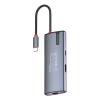 Порт-реплікатор ColorWay Docking Station USB-C 6-в-1 Type C PD 100W/USB3.0х3/HDMI 4К/RJ45 (CW-HUB02) - изображение 8