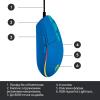 Мышка Logitech G102 Lightsync USB Blue (910-005801) - изображение 6