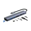 Концентратор Dynamode 7-in-1 USB-C to HDTV 4K/30Hz, 2хUSB3.0, RJ45, USB-C PD 100W, SD/MicroSD (BYL-2303)