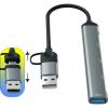 Концентратор Dynamode 5-in-1 USB Type-C/Type-A to 1хUSB3.0, 2xUSB 2.0, card-reader SD/MicroSD (DM-UH-514) - изображение 5