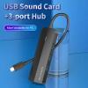 Концентратор Vention USB 3.1 Type-C to 3xUSB 3.0+MicroUSB+3.5mm Sound Adapter black (TGQBB) - изображение 2