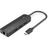 Концентратор Vention USB 3.1 Type-C to 3xUSB 2.0+MicroUSB+RJ45 100M Ethernet black (TGOBB) - изображение 1