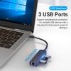 Концентратор Vention USB 3.1 Type-C to 3xUSB 2.0+MicroUSB+RJ45 100M Ethernet black (TGOBB) - изображение 6