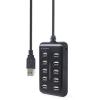 Концентратор Gembird USB 2.0 10 ports black (UHB-U2P10P-01) - изображение 3