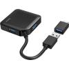 Концентратор Hama 4 Ports USB 3.2, USB-C Adapter Black (00200116) - изображение 2