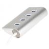 Концентратор Maxxter USB 3.0 Type-A 4 ports silver (HU3A-4P-01) - изображение 2
