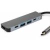 Концентратор Vinga Type-C to 4K HDMI+2*USB3.0+PD+USB-C 3.1 Gen1 aluminum (VCPHTC5AL) - изображение 3