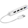 Концентратор Speedlink SNAPPY SLIM USB Hub, 4-Port, USB 2.0, Passive, White (SL-140000-WE) - изображение 1