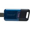 USB флеш накопичувач Kingston 64GB DataTraveler 80 M USB-C 3.2 Blue/Black (DT80M/64GB) - изображение 3