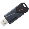USB флеш накопичувач Kingston 64GB DataTraveler Exodia Onyx USB 3.2 Gen 1 Black (DTXON/64GB) - изображение 2