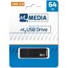 USB флеш накопитель Verbatim 64GB MyMedia Black USB 2.0 (69263) - изображение 4