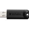 USB флеш накопичувач Verbatim 64GB PinStripe Black USB 3.0 (49318) - изображение 2