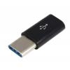 Перехідник Type-C to Micro USB Lapara (LA-Type-C-MicroUSB-adaptor black) - изображение 1