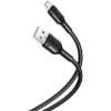 Дата кабель USB 2.0 AM to Micro 5P 1.0m NB212 2.1A Black XO (XO-NB212m-BK) - изображение 1